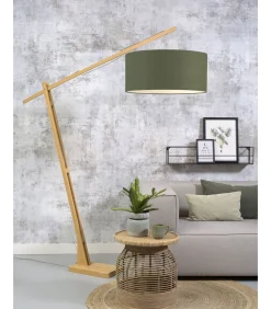 Vloerlamp Montblanc - Bamboe/Groen - 175x60x207cm