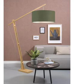 Vloerlamp Montblanc - Bamboe/Groen - 175x60x207cm