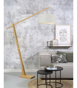 Vloerlamp Montblanc - Bamboe/Naturel - 175x47x207cm