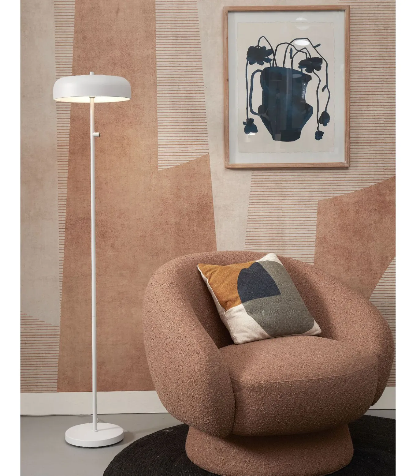 Vloerlamp Porto - Wit - Ø30cm