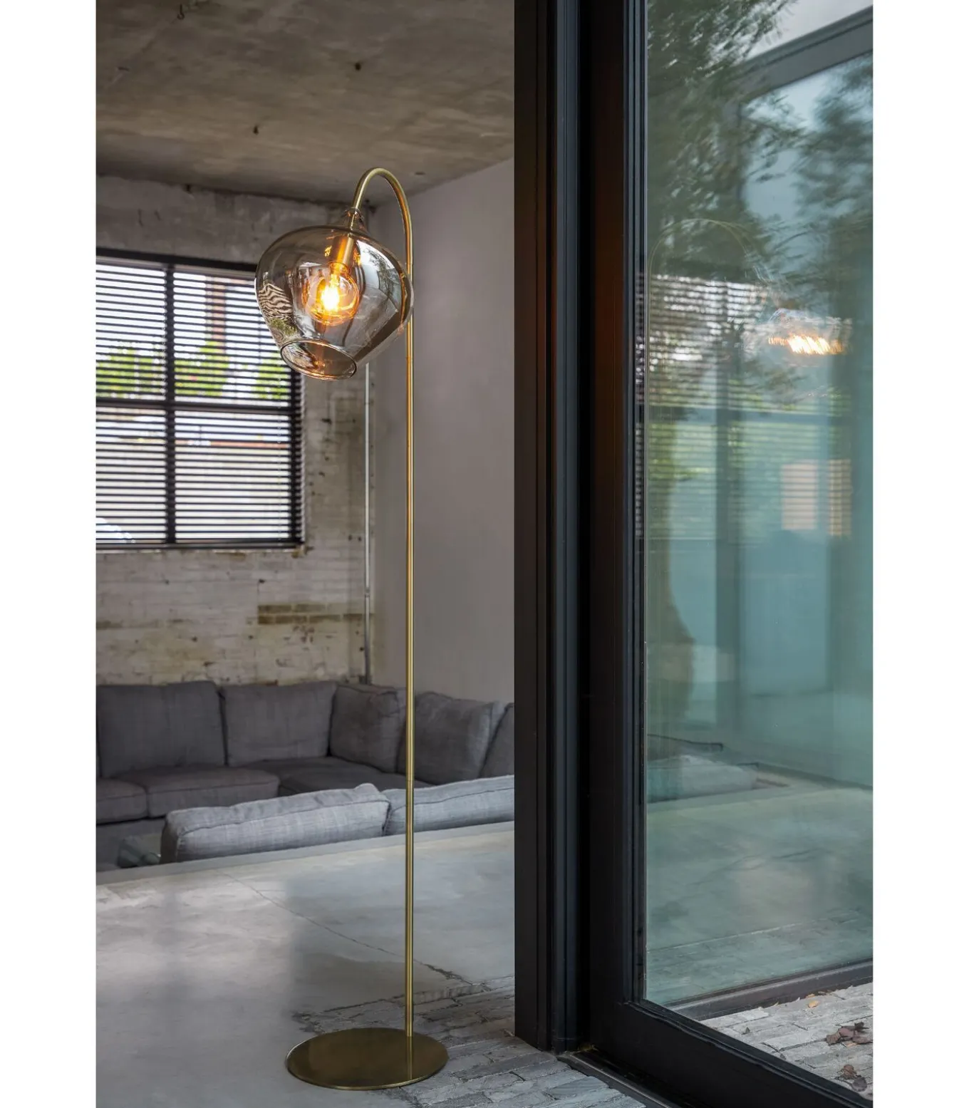 Vloerlamp Rakel - Antiek Brons - 45x28x160cm