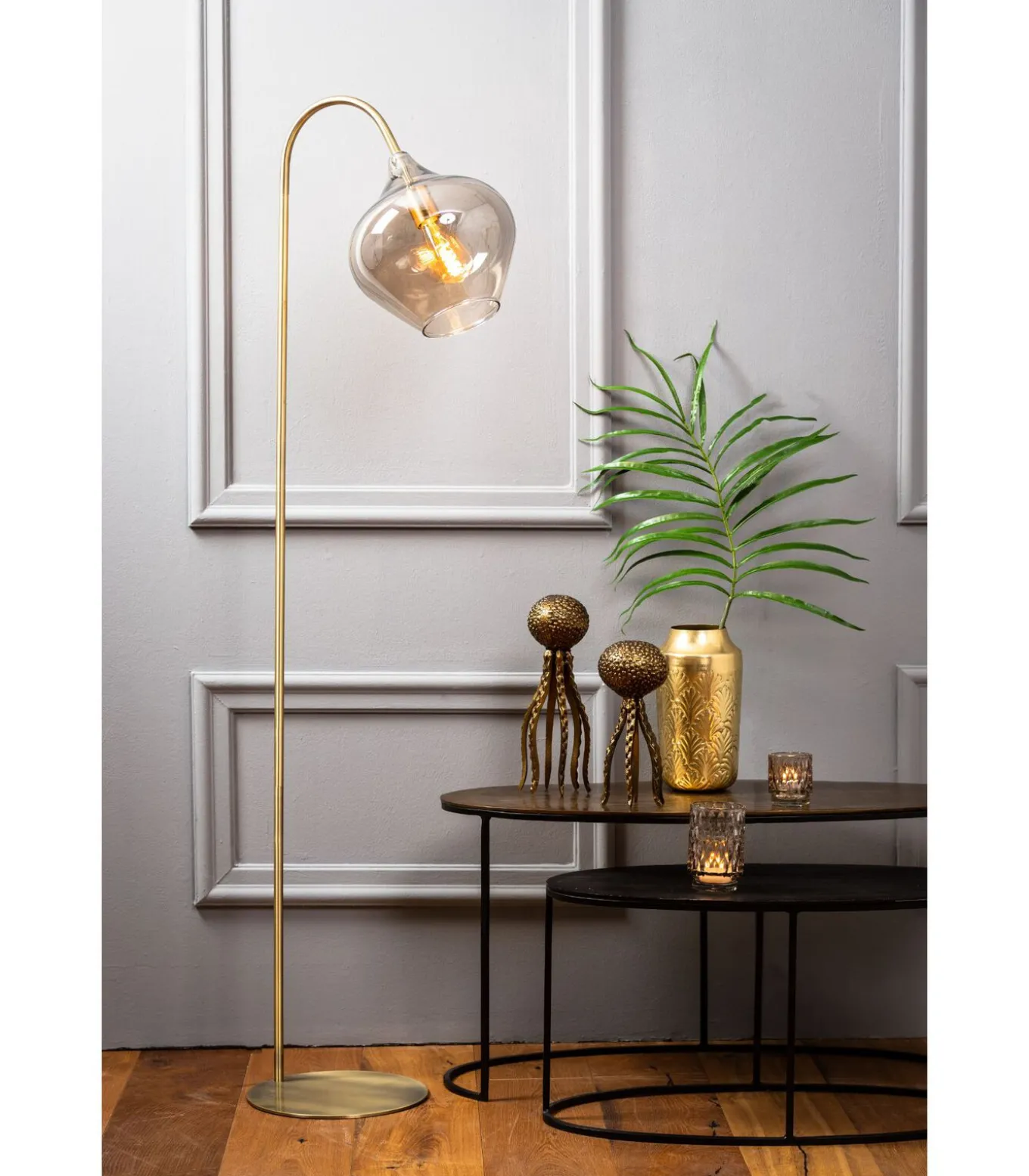 Vloerlamp Rakel - Antiek Brons - 45x28x160cm