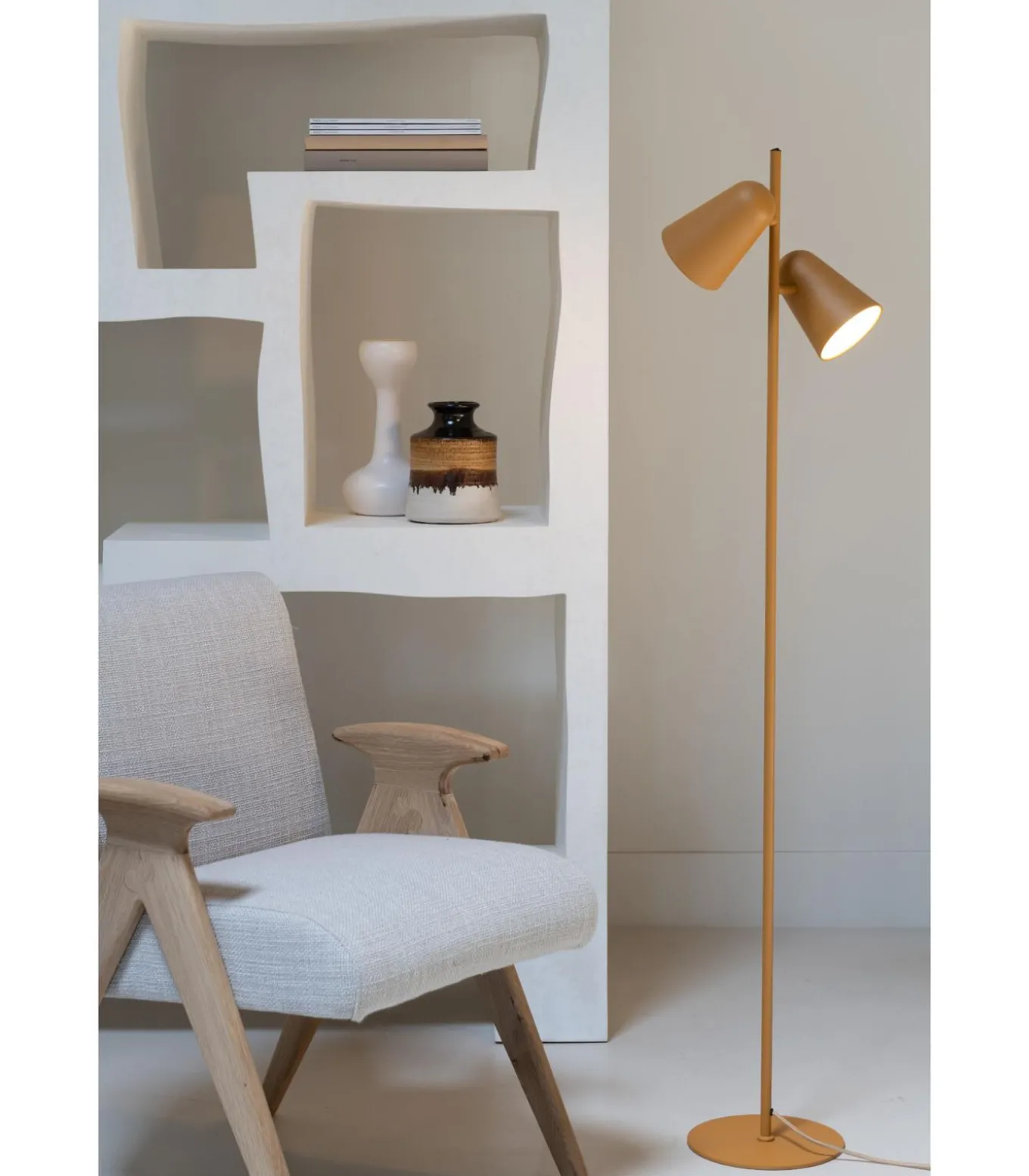 Vloerlamp Salamanca - Geel - 28x28x145cm