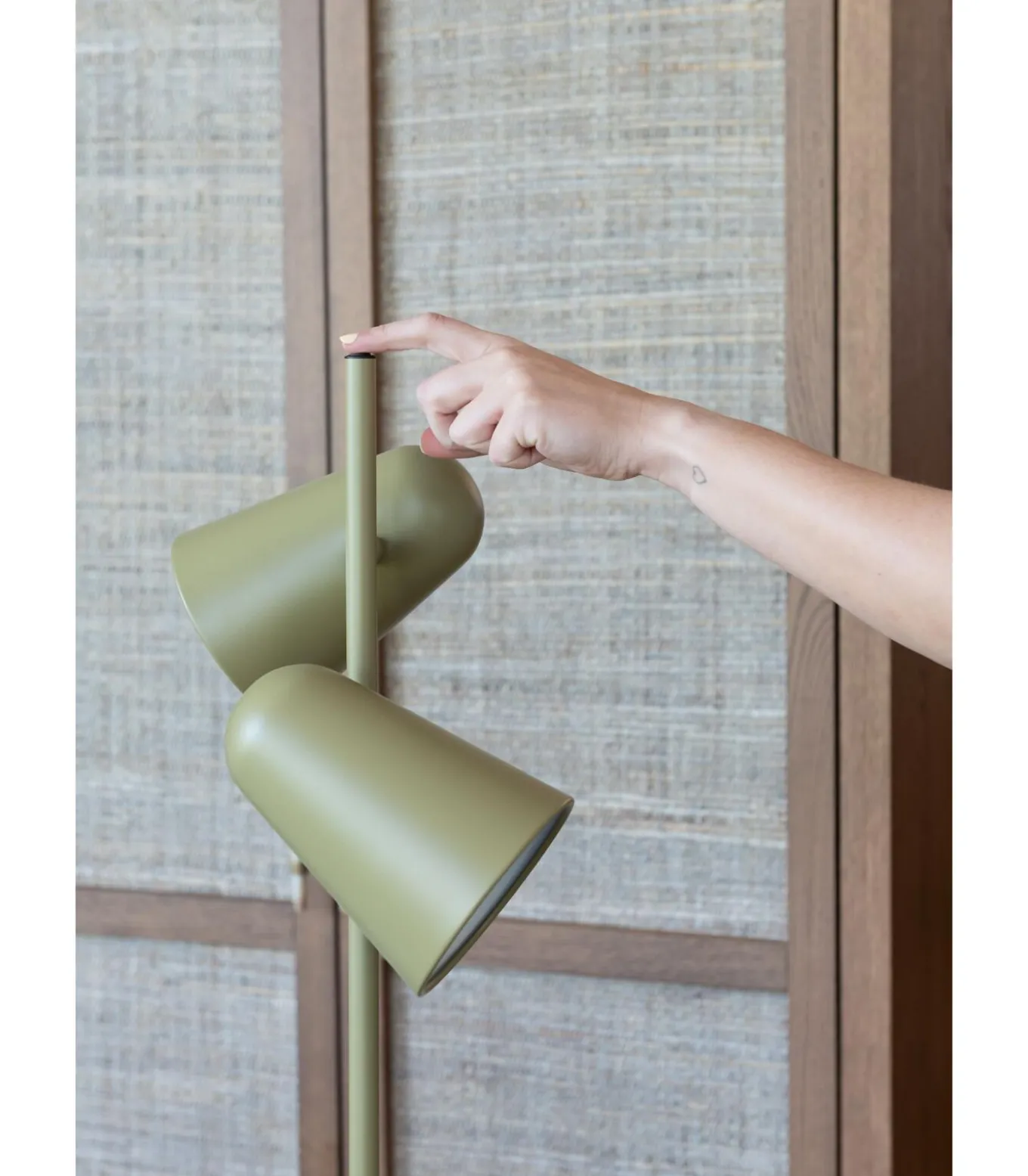 Vloerlamp Salamanca - Groen - 28x28x145cm