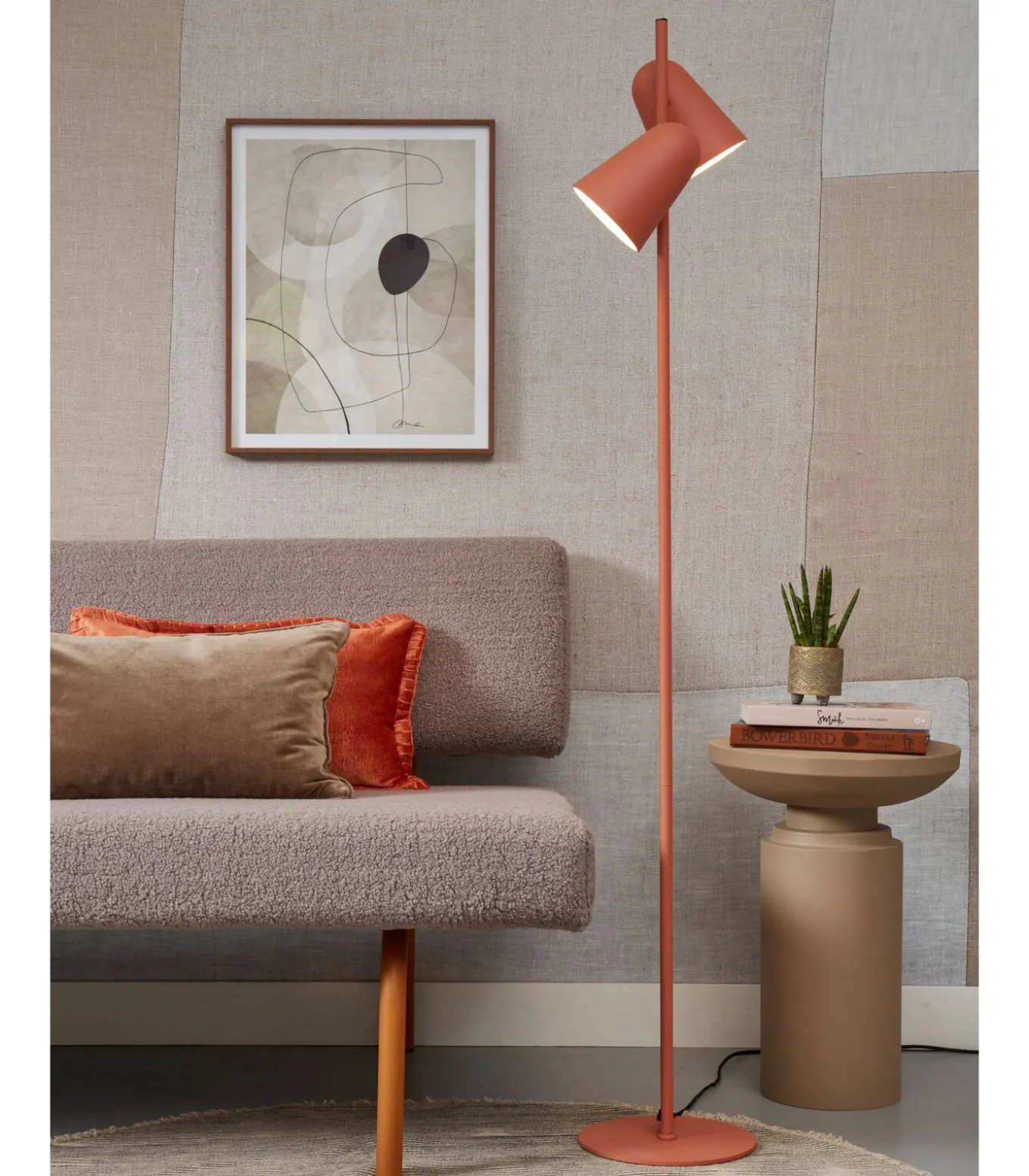 Vloerlamp Salamanca - Terra - 28x28x145cm - 2L