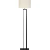 Vloerlamp Shiva/Livigno - Zwart/Eiwit - Ø40x170cm