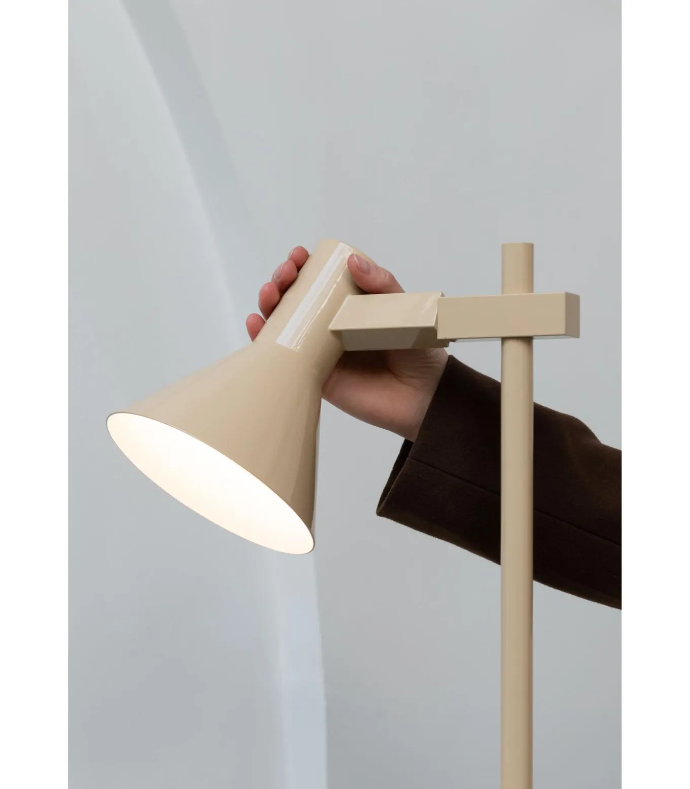 Vloerlamp Stavanger - Beige - 37x25x146cm