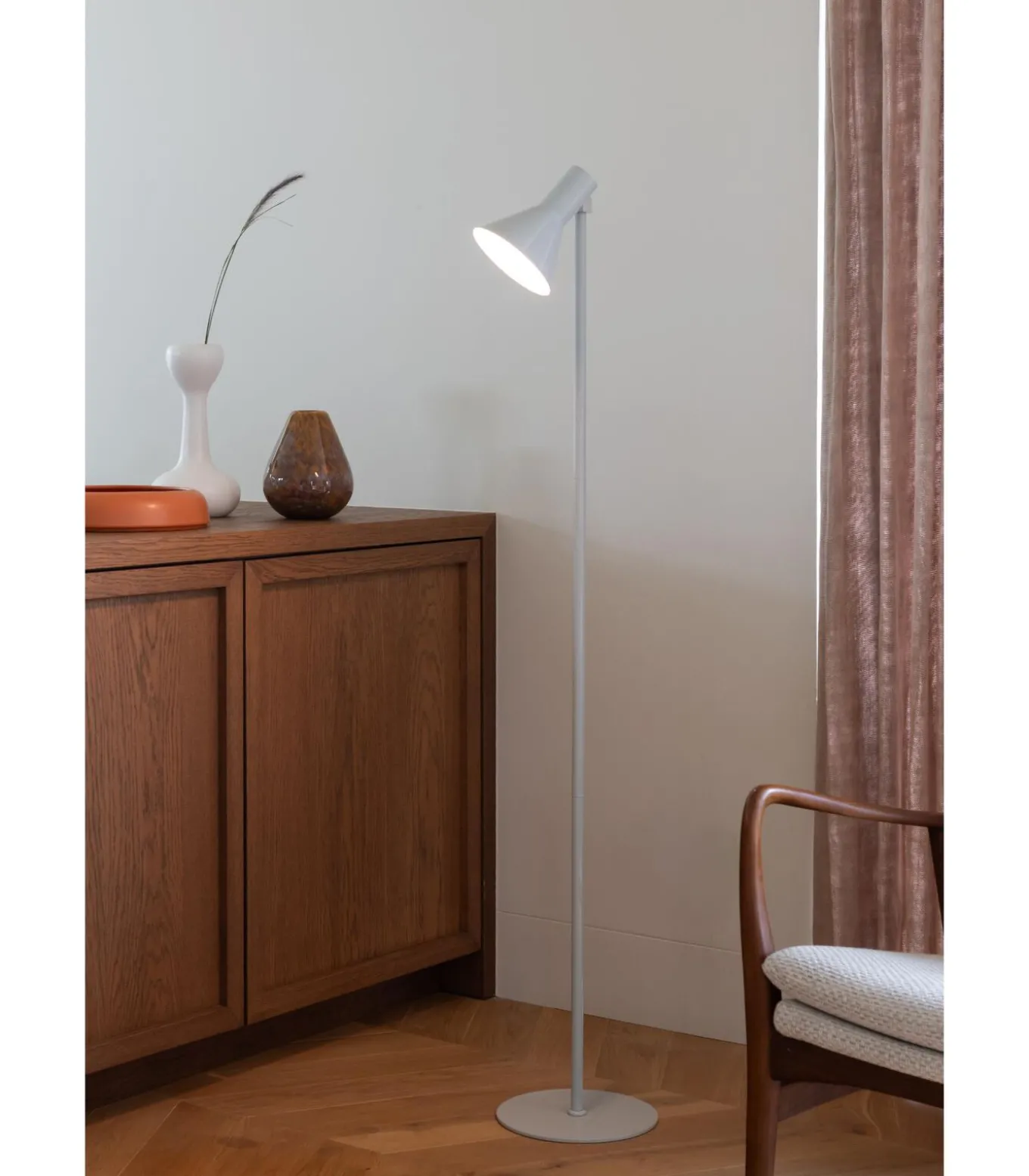 Vloerlamp Stavanger - Grijs - 37x25x146cm