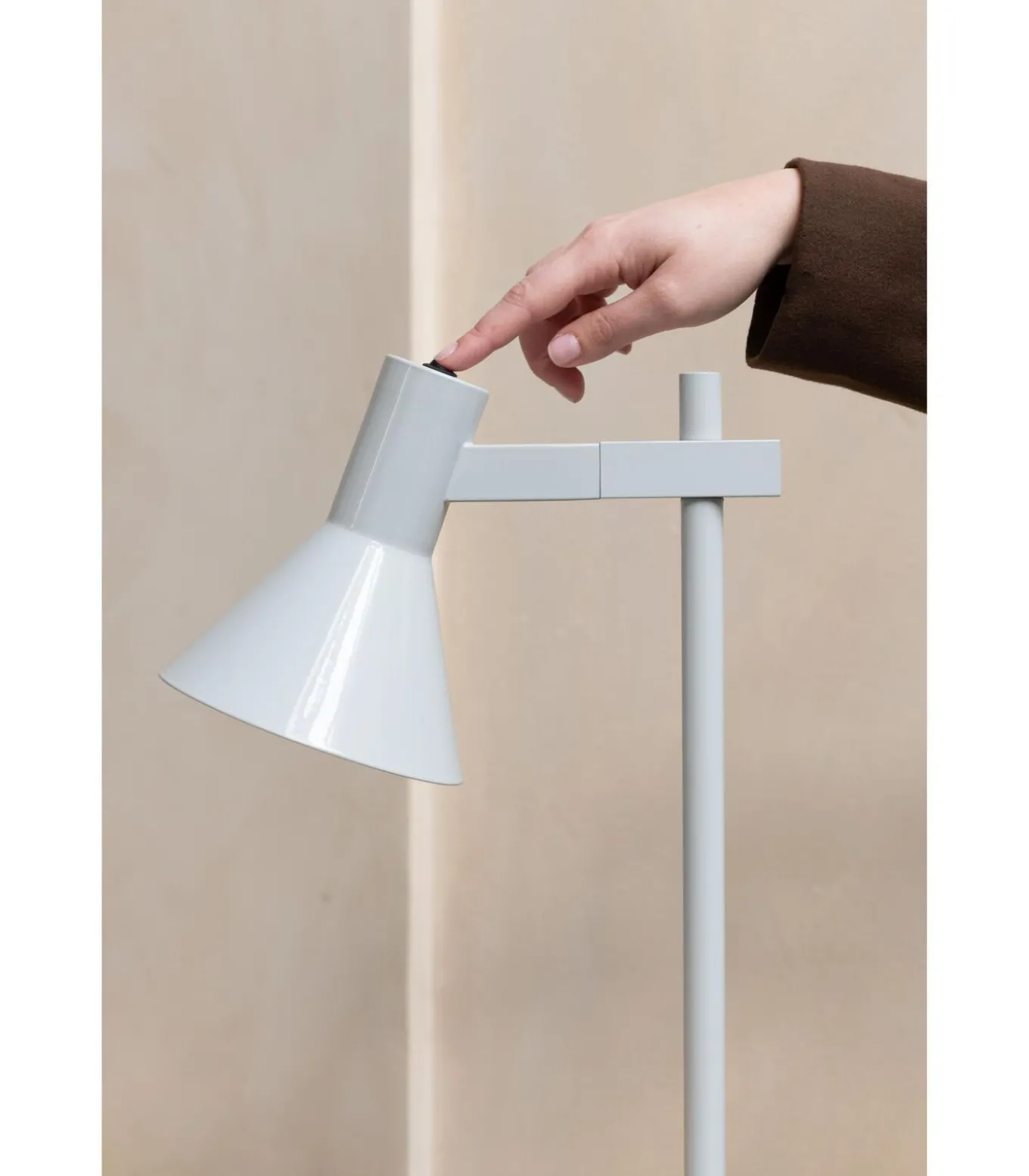 Vloerlamp Stavanger - Grijs - 37x25x146cm