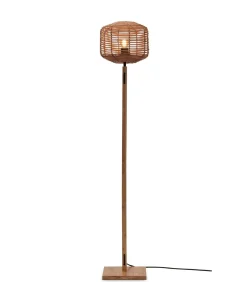 Vloerlamp Tanami - Bamboe/Rotan - Ø25cm