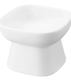 Voerbak Kat / Hond - Keramisch - Tower - Wit