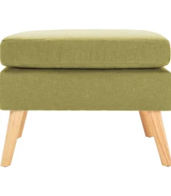 Voetenbank stof groen