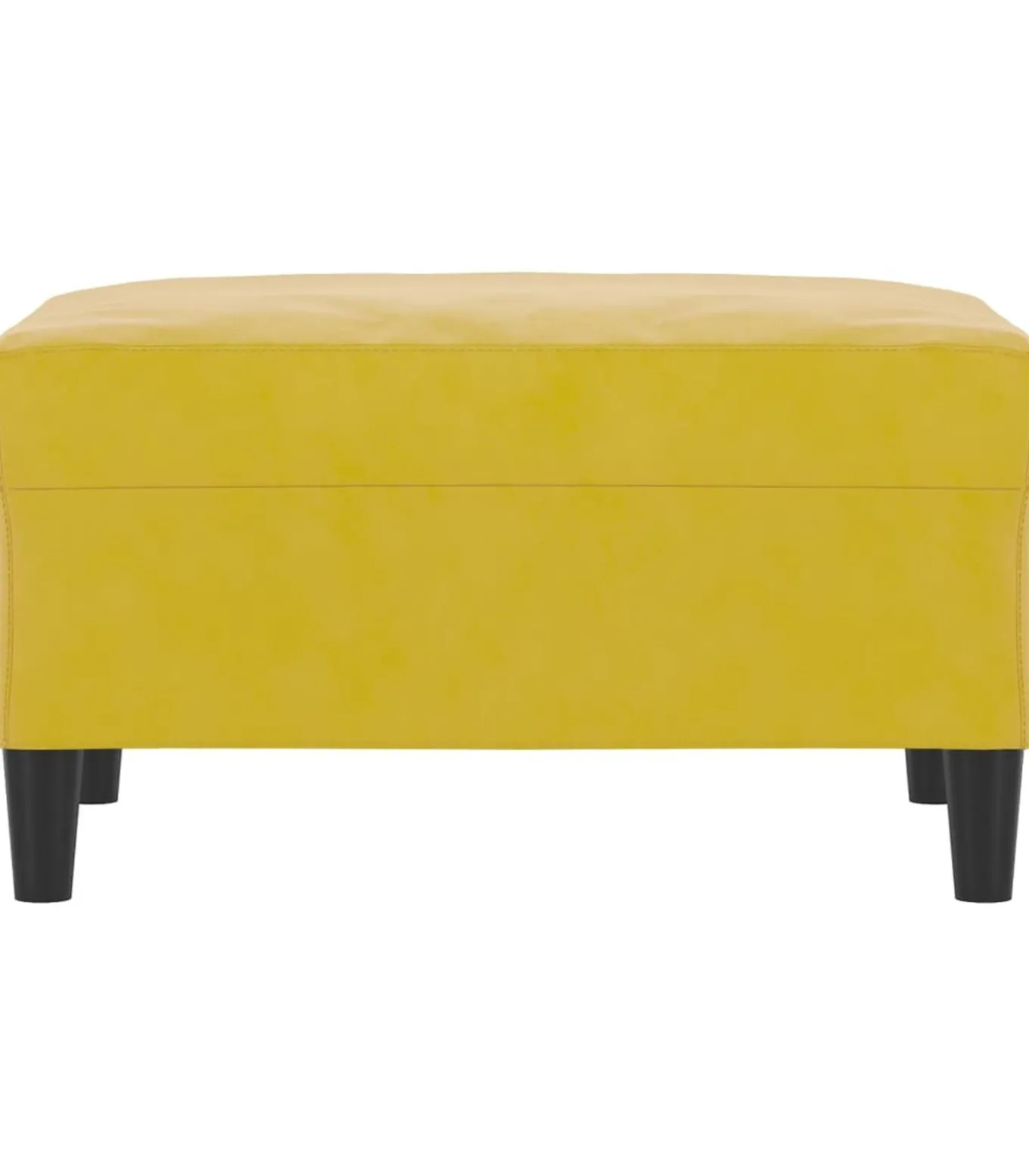 Voetenbank 70x55x41 cm fluweel geel