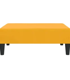 Voetenbank 78x56x32 cm fluweel geel