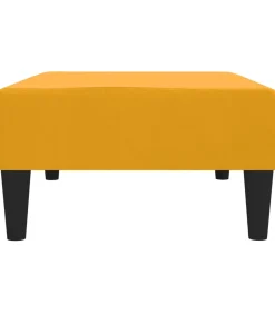 Voetenbank 78x56x32 cm fluweel geel