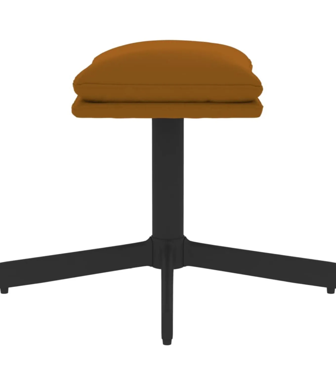 Voetenbank 60x60x36 cm fluweel bruin