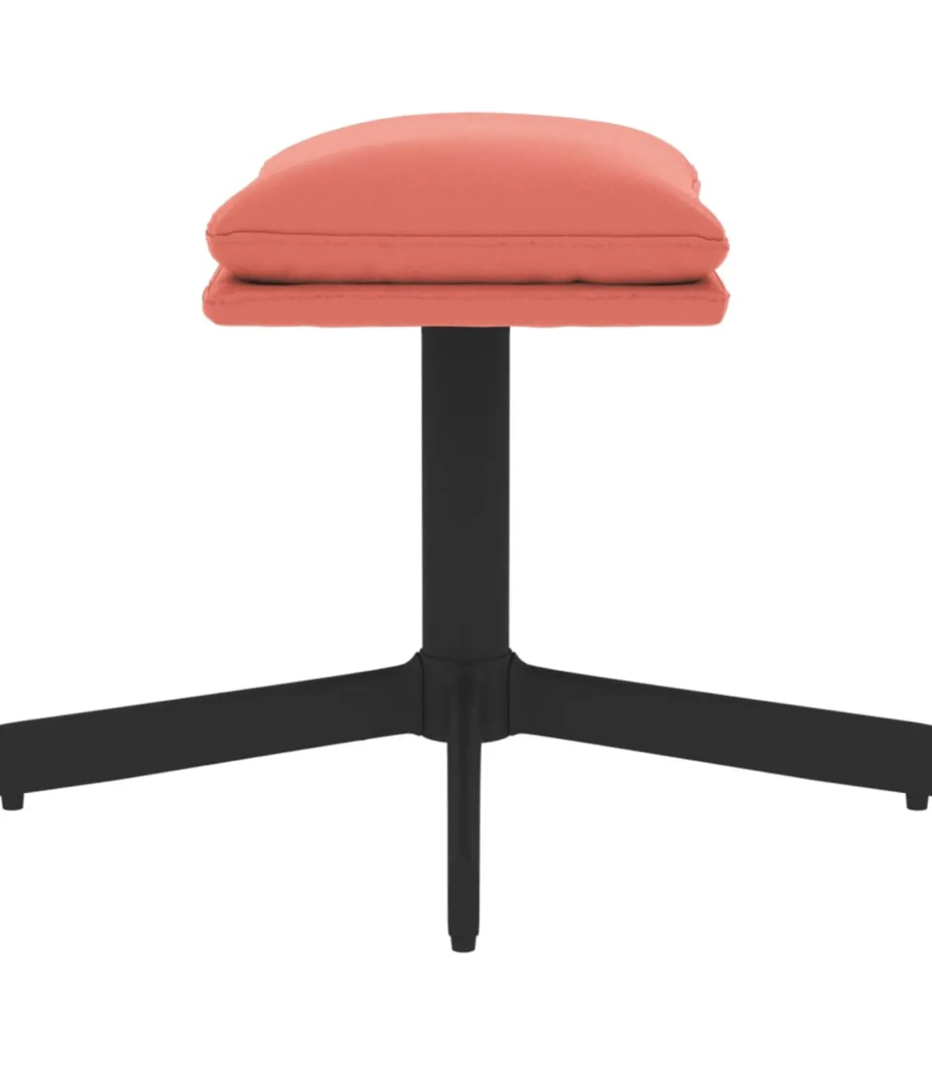 Voetenbank 60x60x36 cm fluweel roze