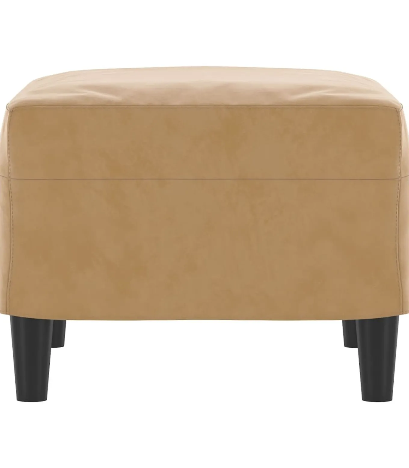 Voetenbank 60x50x41 cm fluweel bruin