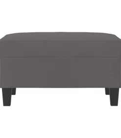 Voetenbank 70x55x41 cm kunstleer grijs