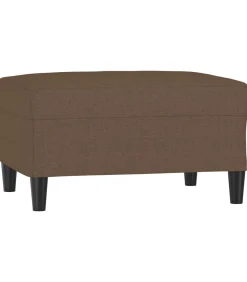 Voetenbank 70x55x41 cm stof bruin