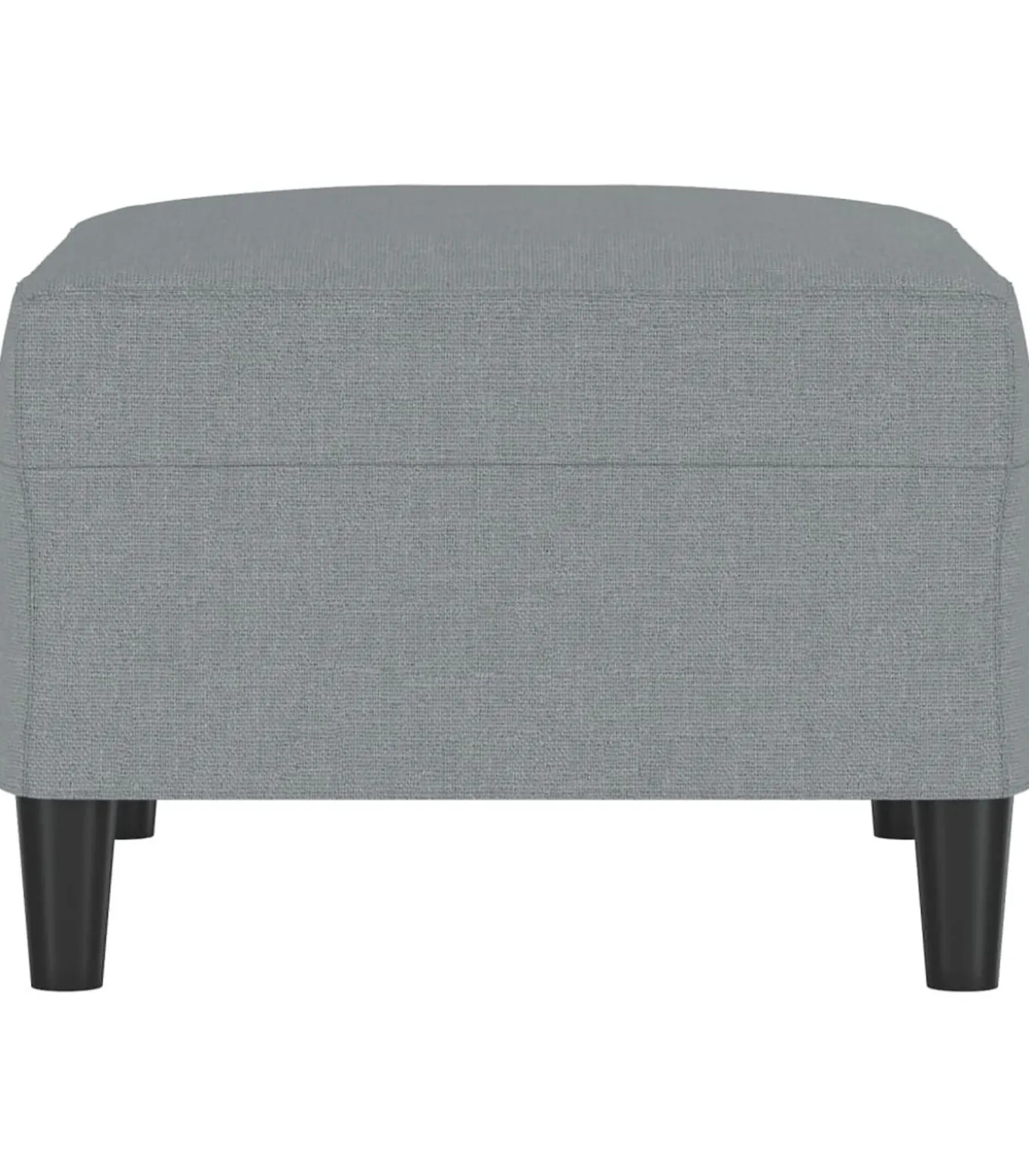 Voetenbank 70x55x41 cm stof lichtgrijs