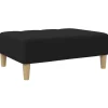 Voetenbank 77x55x31 cm stof zwart