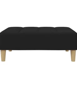 Voetenbank 77x55x31 cm stof zwart