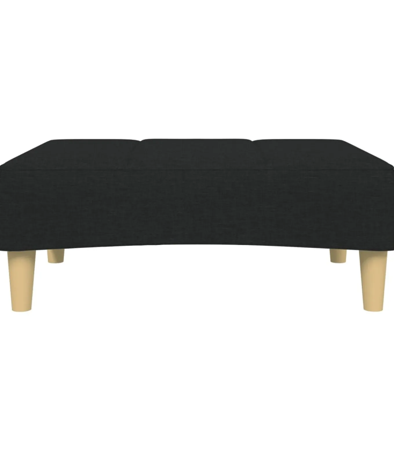 Voetenbank 77x55x31 cm stof zwart