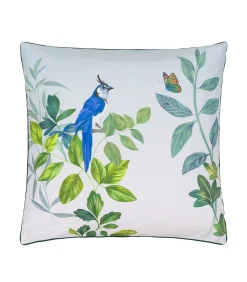 Volière Sky - Kussensloop in katoen satijn met print