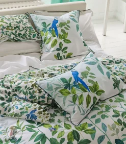 Volière Sky - Kussensloop in katoen satijn met print