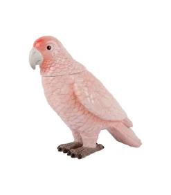 Voorraadpot Bird - Zachtroze - 22.5x11.8x20.7cm