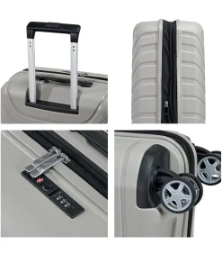 Voyager XXI Expandable Handbagage Koffer 4 Wielen Lichtgrijze