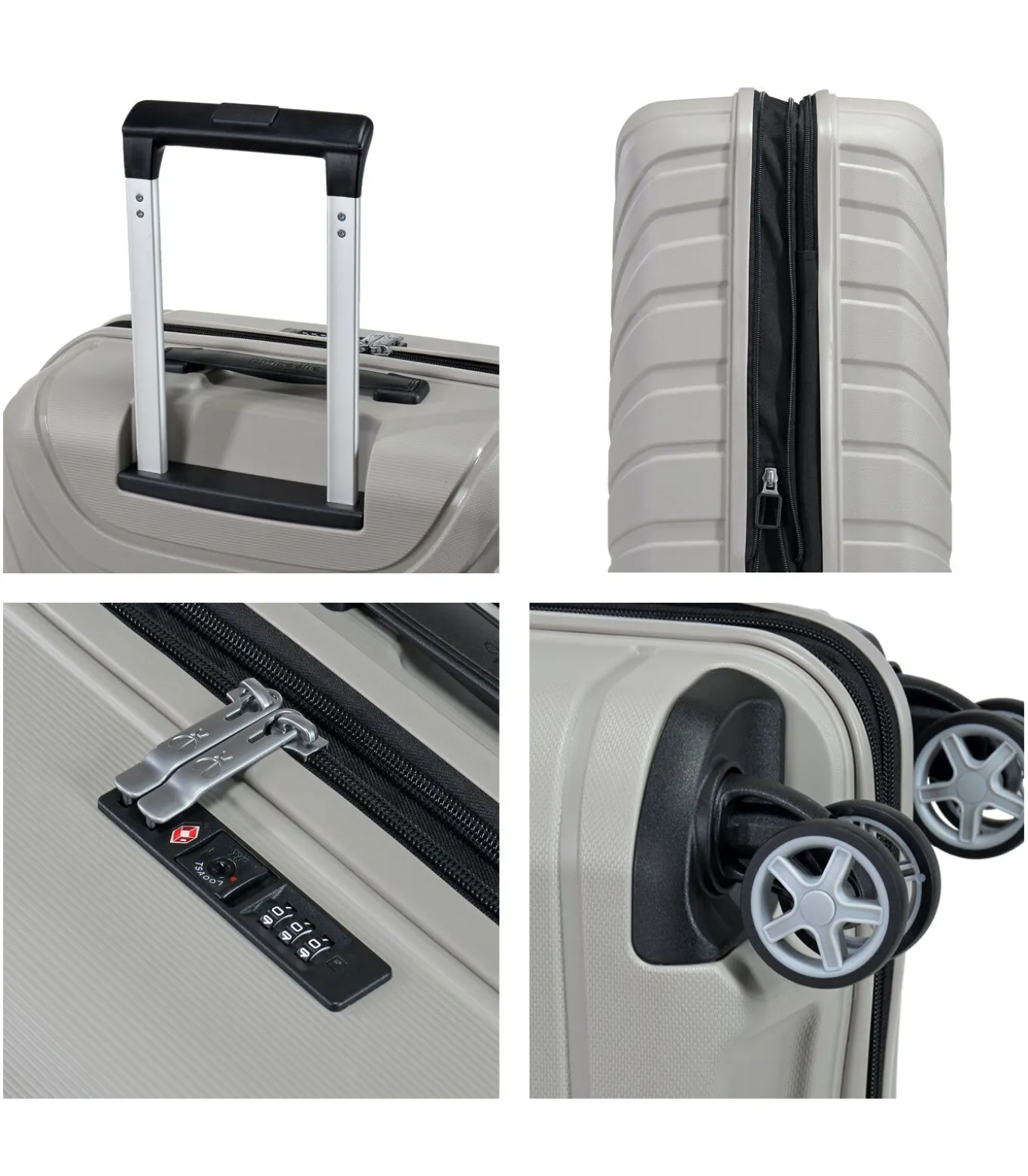 Voyager XXI Expandable Handbagage Koffer 4 Wielen Lichtgrijze