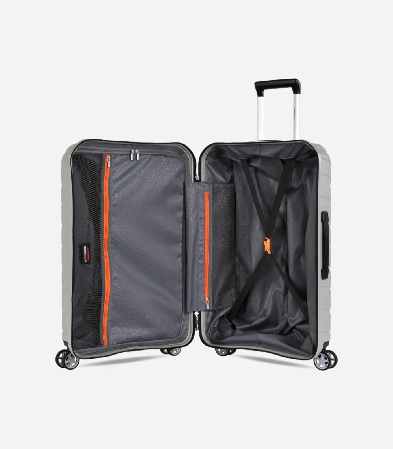 Voyager XXI Middelgrote Koffer 4 Wielen Grijs