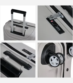 Voyager XXI Middelgrote Koffer 4 Wielen Grijs