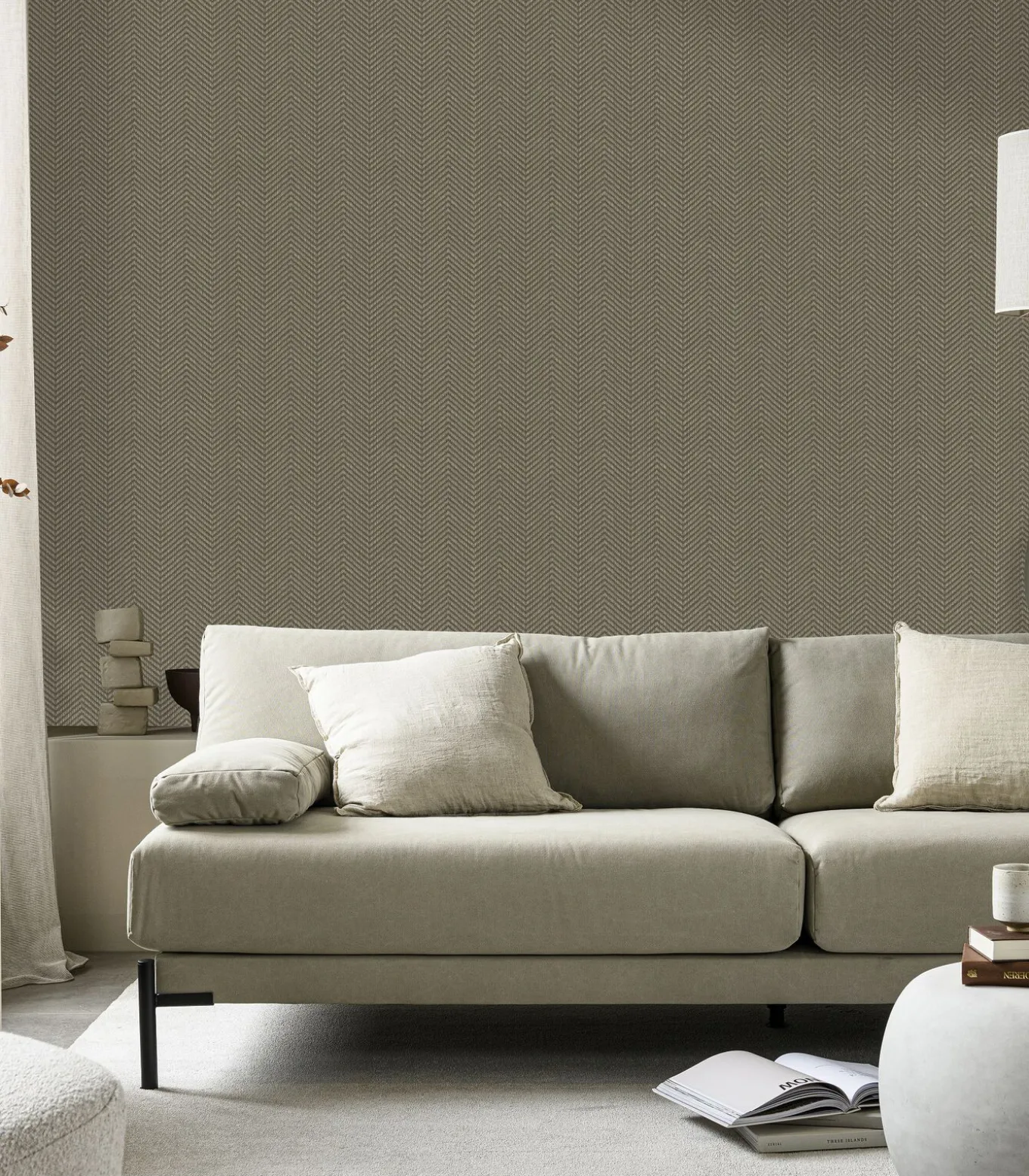 vtwonen Vliesbehang | Herringbone Soil