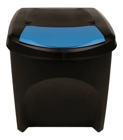 Vuilnisbakken 4 st stapelbaar 100 L antracietkleurig