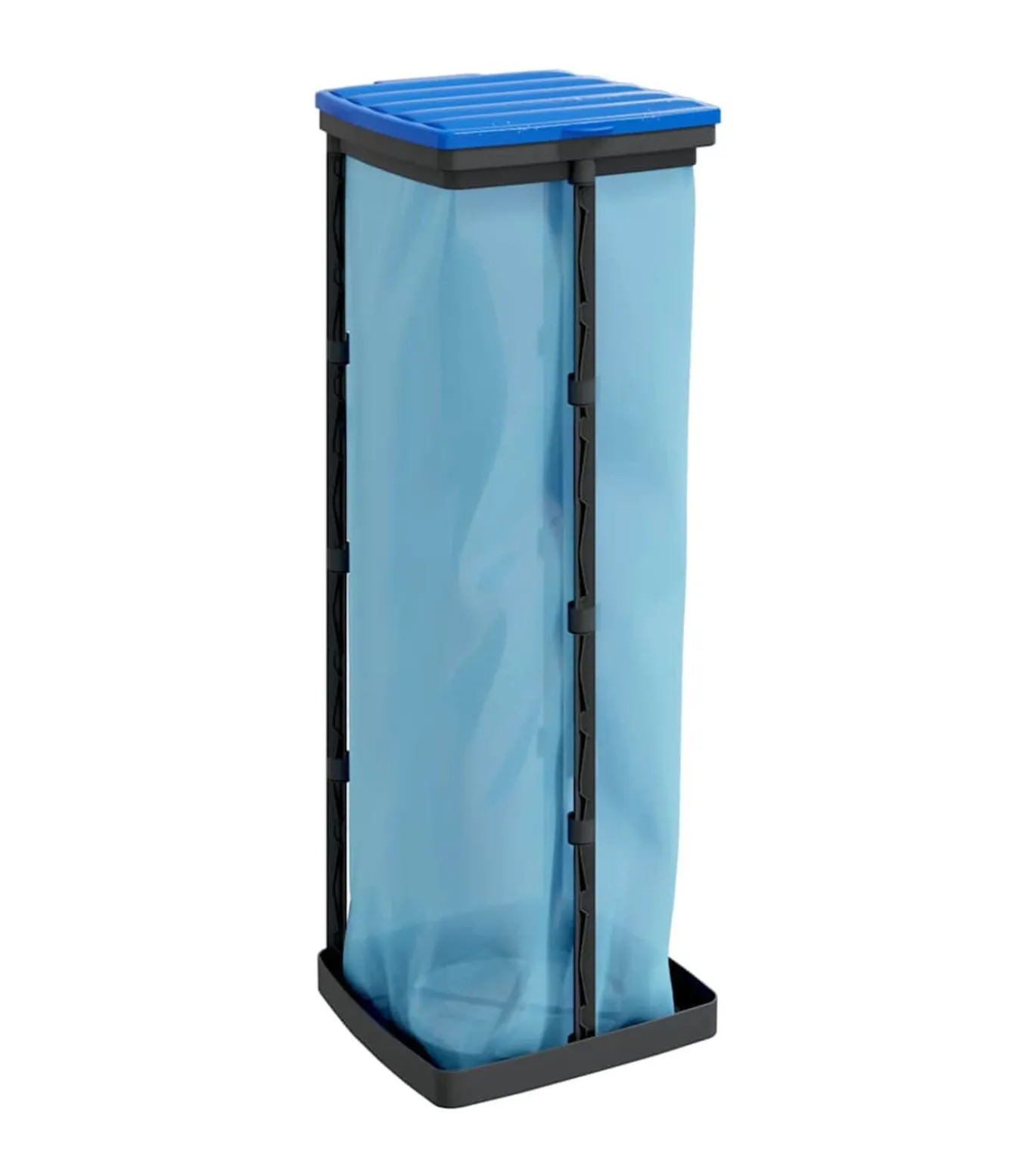 Vuilniszakhouders 2 st 120 L PP zwart en blauw