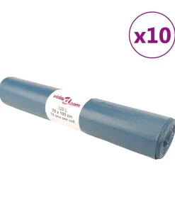 Vuilniszakken 100 st 120 l blauw