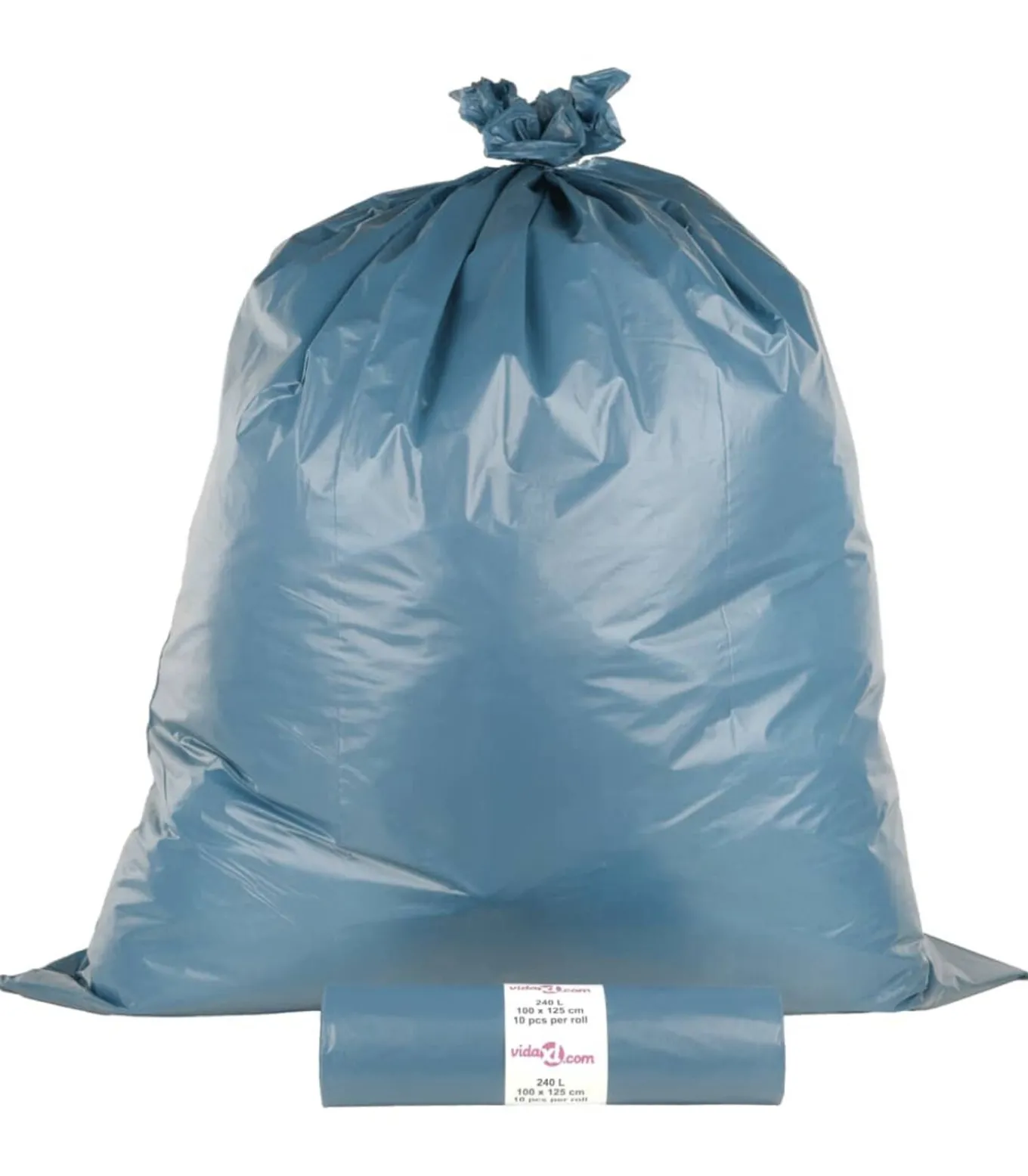 Vuilniszakken 100 st 240 l blauw