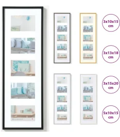 Walther Design Fotolijst New Lifestyle 3x 10x15 cm zilverkleurig