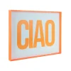 Wanddecoratie Ciao Large - Oranje - 3x41x31cm