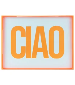 Wanddecoratie Ciao Large - Oranje - 3x41x31cm
