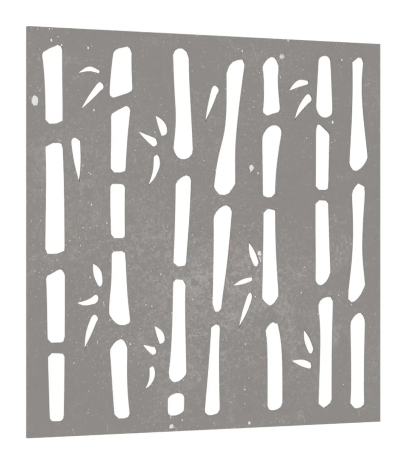 Wanddecoratie tuin bamboe-ontwerp 55x55 cm cortenstaal