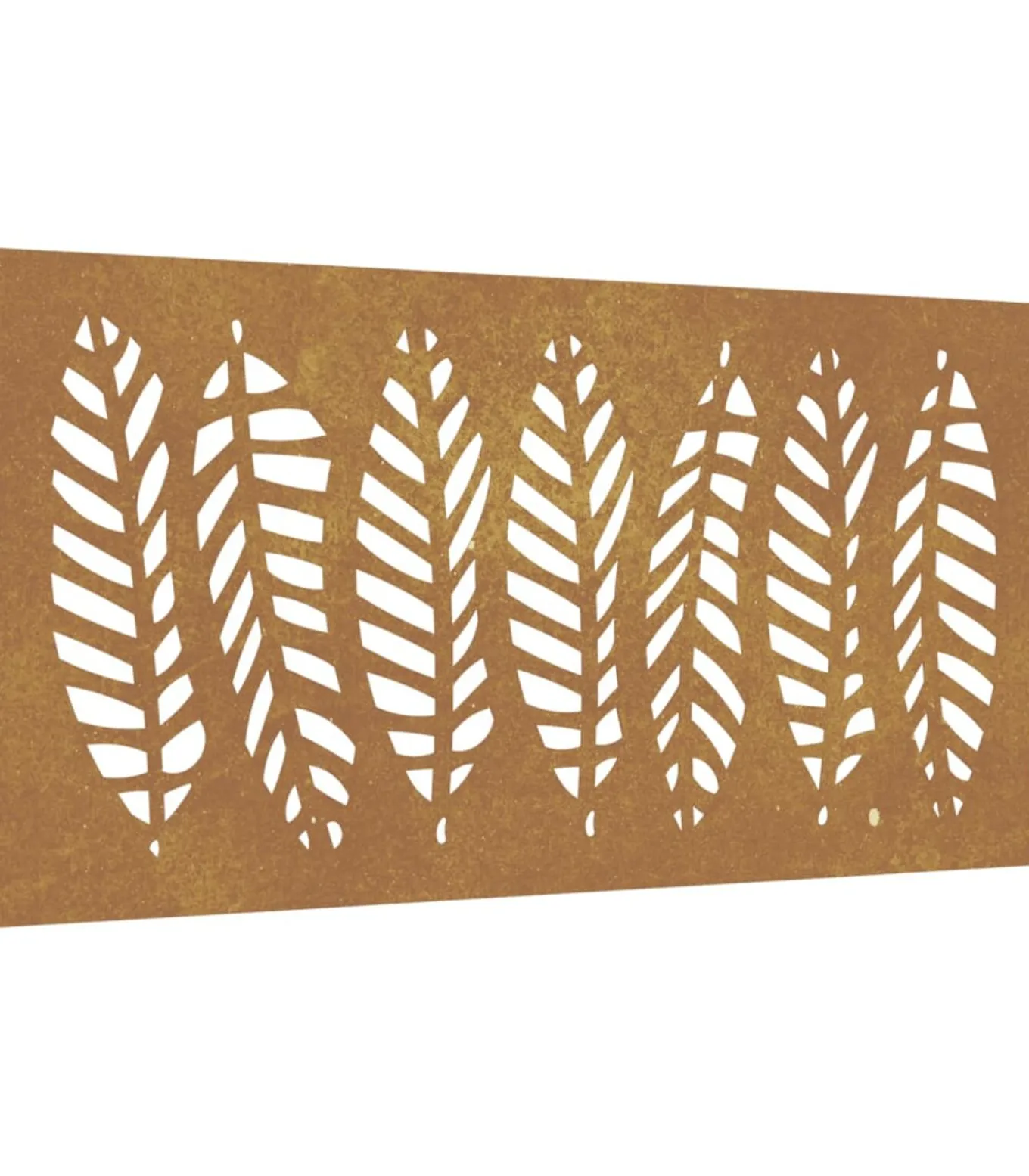 Wanddecoratie tuin bladontwerp 105x55 cm cortenstaal