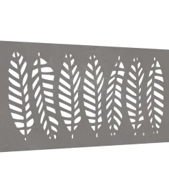 Wanddecoratie tuin bladontwerp 105x55 cm cortenstaal