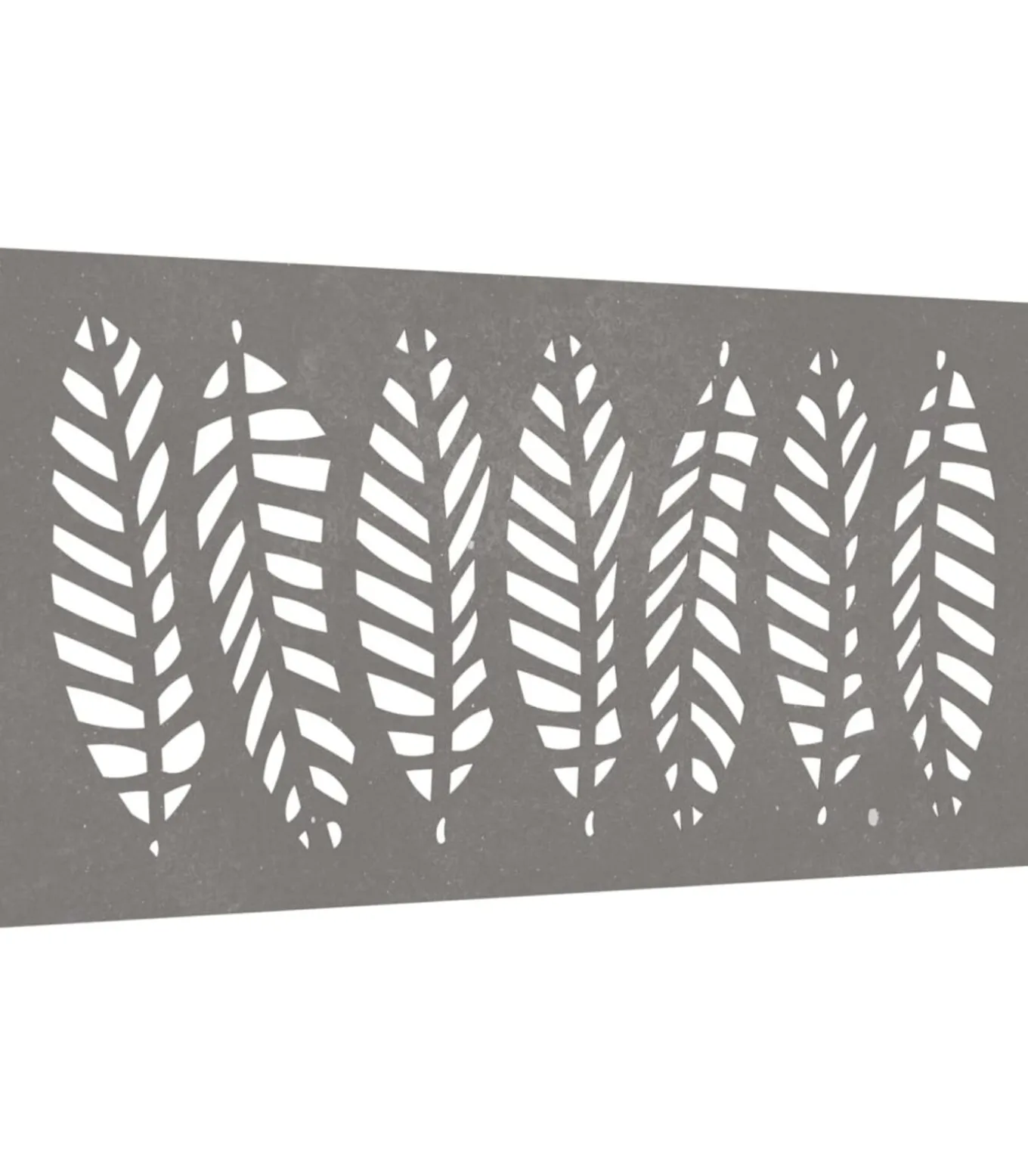 Wanddecoratie tuin bladontwerp 105x55 cm cortenstaal