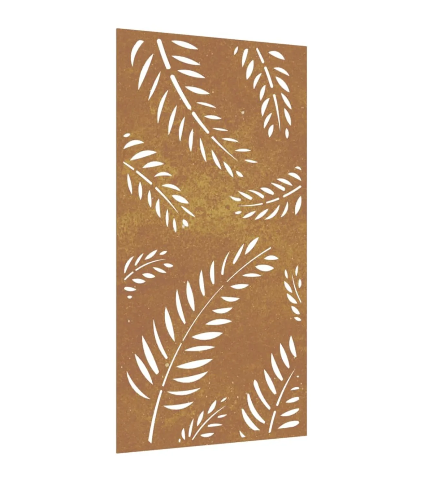 Wanddecoratie tuin bladontwerp 105x55 cm cortenstaal