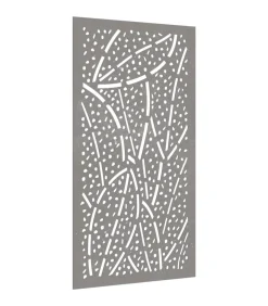 Wanddecoratie tuin bladontwerp 105x55 cm cortenstaal