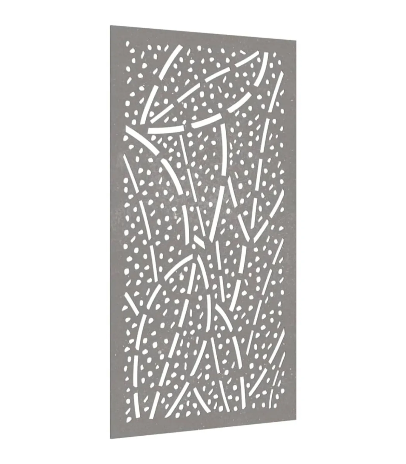 Wanddecoratie tuin bladontwerp 105x55 cm cortenstaal